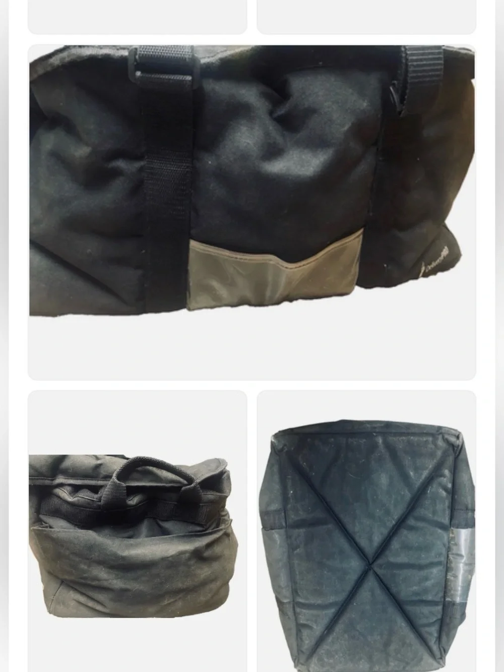 Black Canvas Men's Duffel Bag - Lightweight Travel Bag